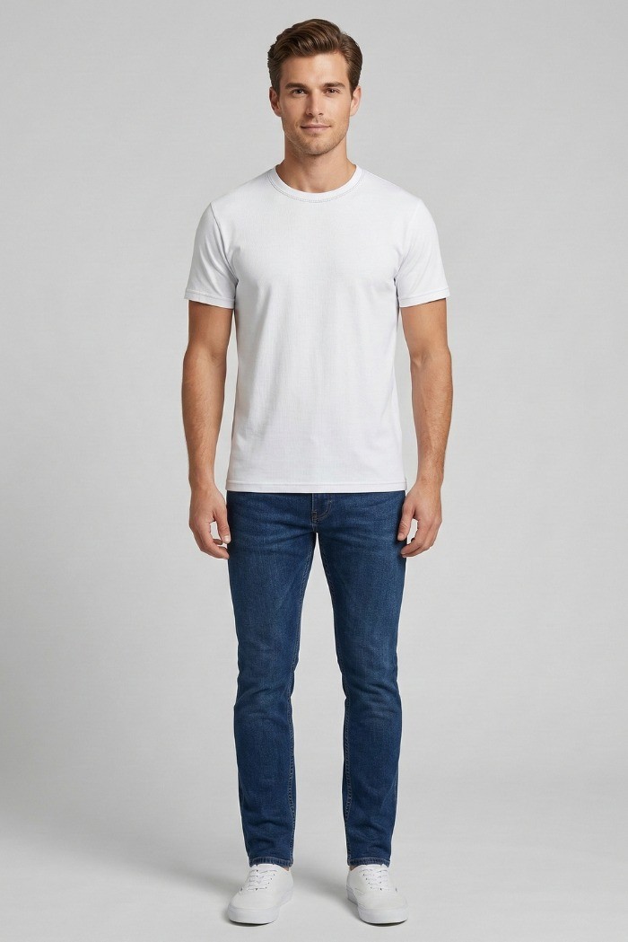 Squad2 t-shirt girocollo in cotone stretch TS102 [6a78a983]