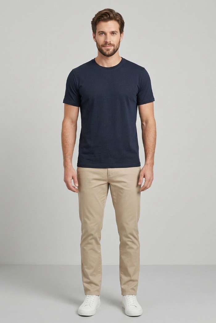 Squad2 t-shirt girocollo in cotone stretch TS102 [f1661385]
