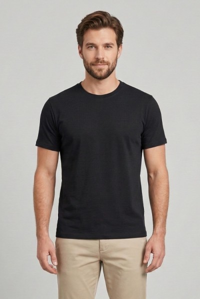 Squad2 t-shirt girocollo in cotone stretch TS102 — 805219040078423_4