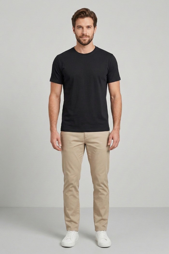 Squad2 t-shirt girocollo in cotone stretch TS102 [417a110f]
