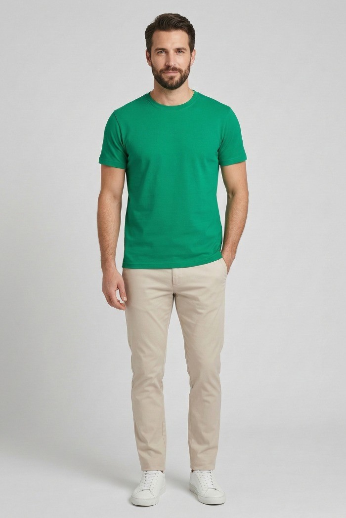 Squad2 t-shirt girocollo in cotone stretch TS102 [e8cfef01]