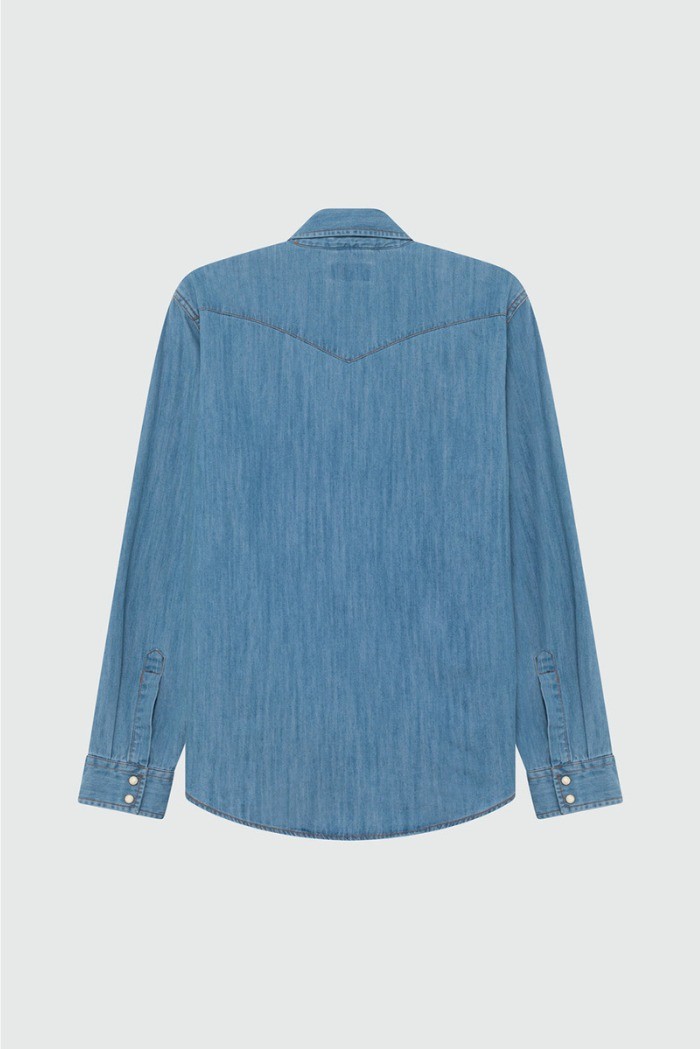 Roy Roger's camicia Martin Cobalt Stone rru400cg343162 [1aab41aa]