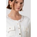 Fracomina cardigan regular con inserti in pizzo fr26st8010k52401 [b8cedcb9]
