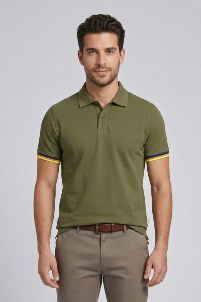Markup polo in piquet di cotone stretch MK1910022 — 805219040078359_3