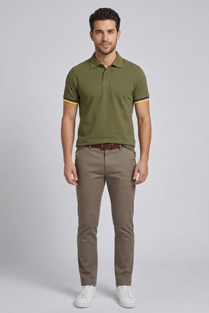 Markup polo in piquet di cotone stretch MK1910022 [3a6110e7]