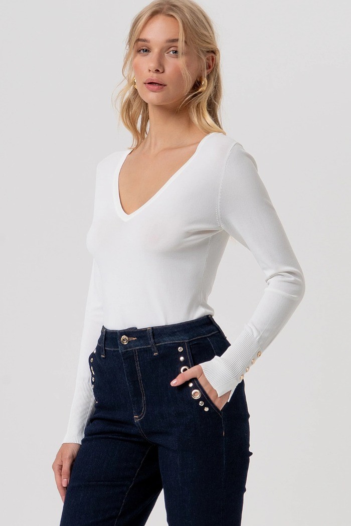 Fracomina jeans flare wide leg in denim con lavaggio raw fr26sv2009d46493 [015ff8cc]