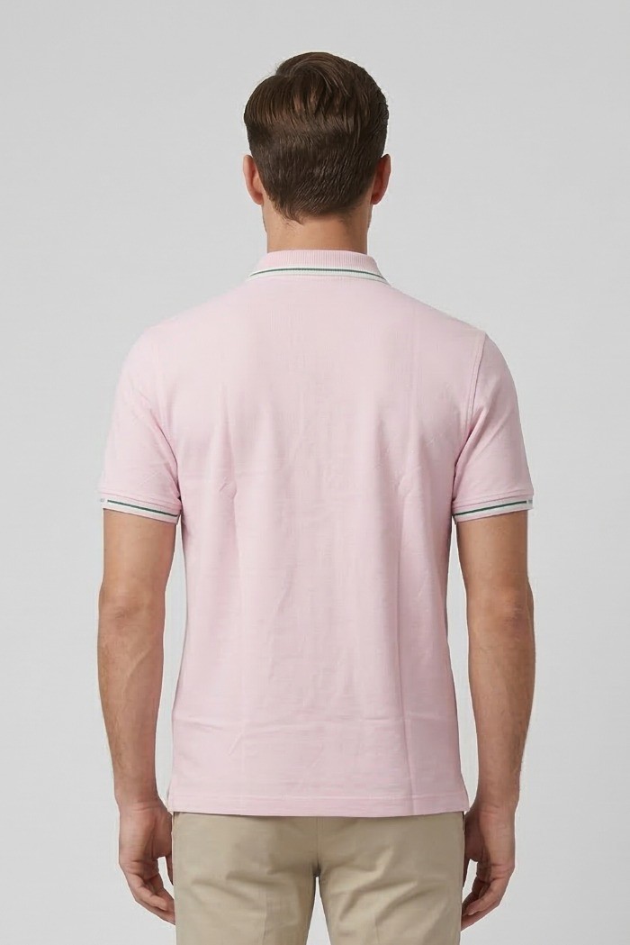 Blauer polo in piquet con scudetto Peter 26sblut02296-006801 [0d77b2cd]