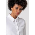 Fracomina camicia cropped in cotone con strass fs26st6013w62201 [28a7b887]