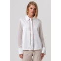 Fracomina camicia regular in mix di tessuti fy26st6041w41201 [ff4f985c]