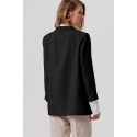 Fracomina blazer aperto regular in raso di viscosa fy26sj3012w83601 [95a186af]