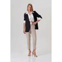 Fracomina blazer aperto regular in raso di viscosa fy26sj3012w83601 [90f1c1b1]