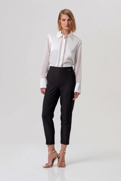 Fracomina pantalone regular modello chino fy26sv4010w83601 — 805219040078013_1
