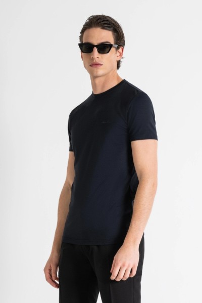 Antony Morato t-shirt super slim fit con stampa logo mmks02324-fa120031 [a15bb7d5]
