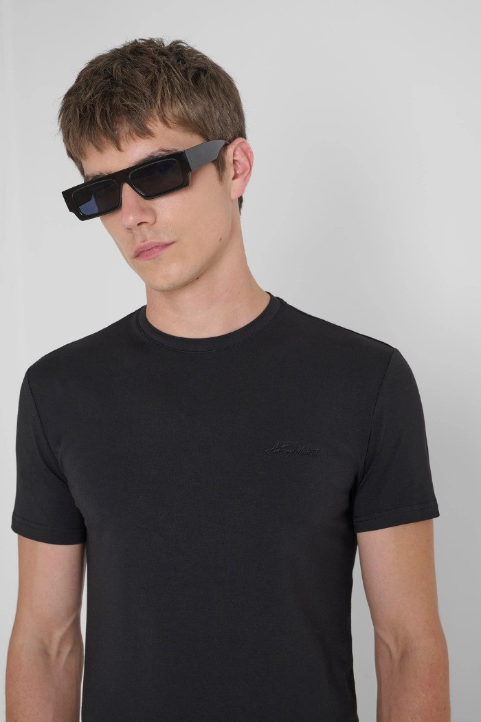 Antony Morato t-shirt super slim fit con stampa logo mmks02324-fa120031 [7f7c3756]