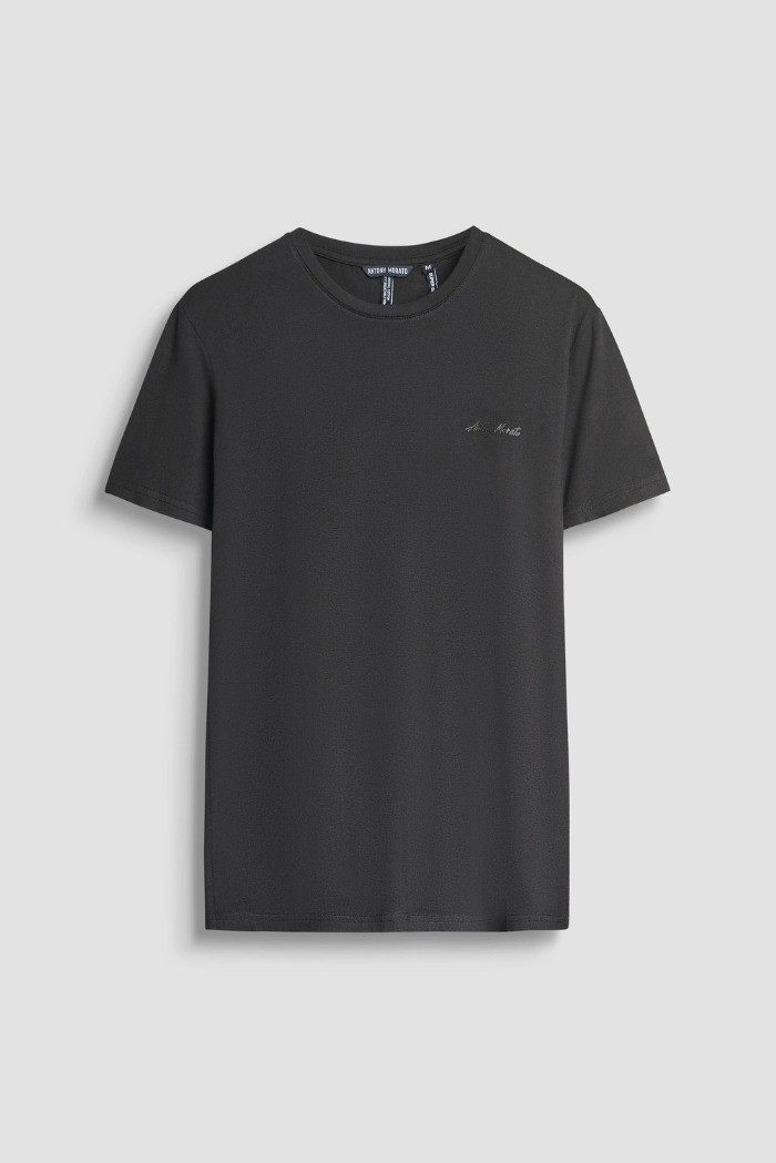 Antony Morato t-shirt super slim fit con stampa logo mmks02324-fa120031 [7a2c7048]
