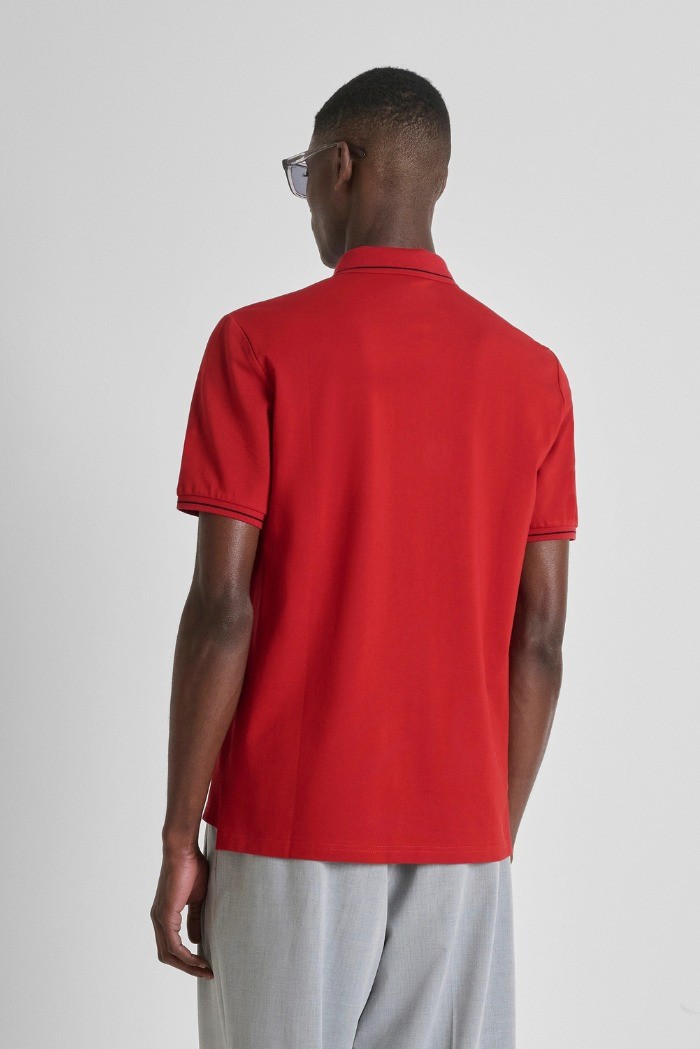 Antony Morato polo regular in piquet di cotone con logo mmks02609-fa100083 [b2e29579]