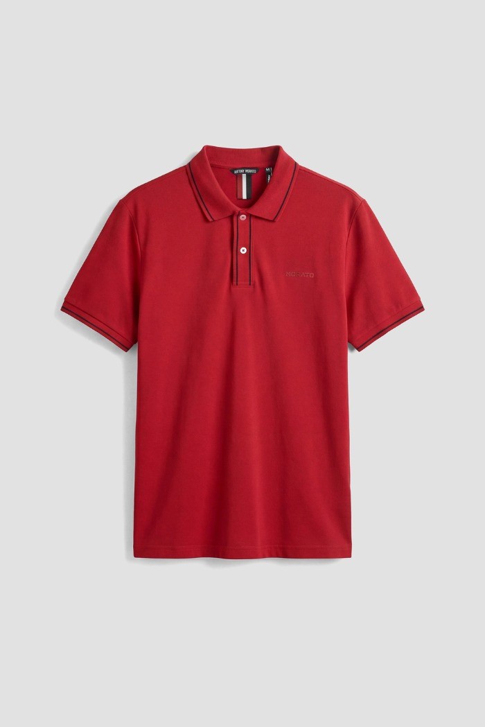 Antony Morato polo regular in piquet di cotone con logo mmks02609-fa100083 [00af1363]
