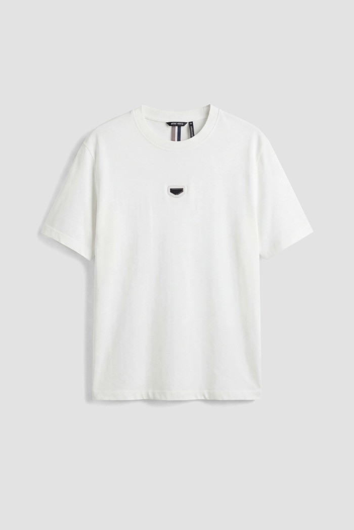 Antony Morato t-shirt relaxed fit con logo gommato mmks02612-fa100258 [f6ee949f]