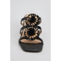 Gold & Gold sandalo con dettagli floreali GK230 [e3846815]