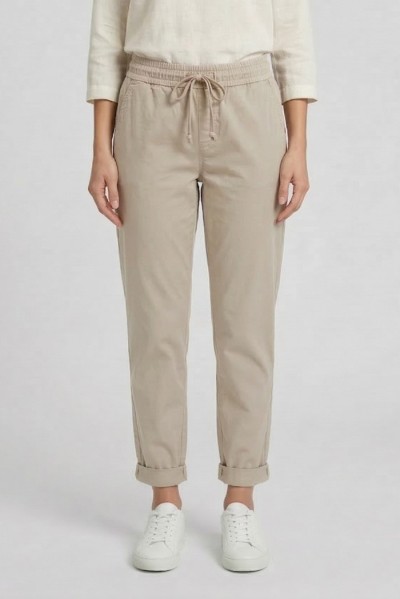 Fresh Flower pantalaccio in raso di cotone stretch FD700 [96fc61aa]