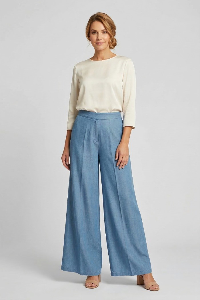 Tee Time pantalone palazzo e26-lyo23096tt [cc4fb96f]