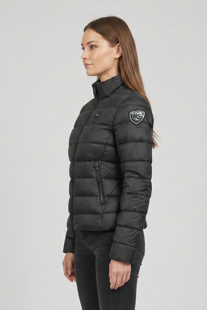 Blauer piumino collo alla coreana Vale 26sbldc03165-007455 [7c8ce95d]