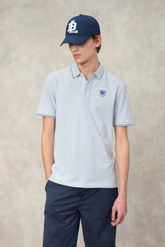 Blauer polo doppia riga Agassiz 26sblut02293-006801 [7dc4c6ca]