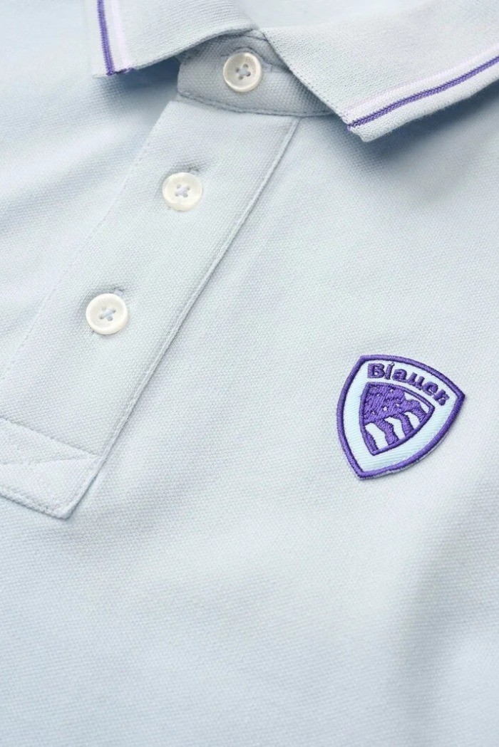 Blauer polo doppia riga Agassiz 26sblut02293-006801 [a1b2c2d9]