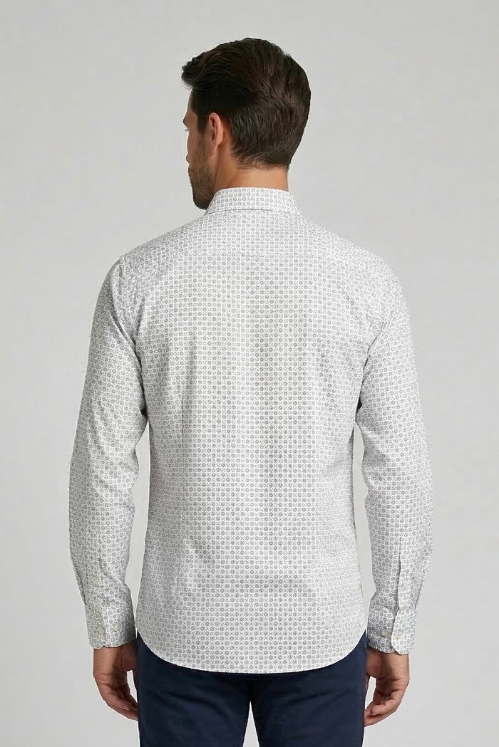 Markup camicia a fantasia no iron MK1930020 [d7789b36]