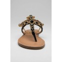 Gold & Gold sandalo infradito con gioielli GL782 [b81e4985]