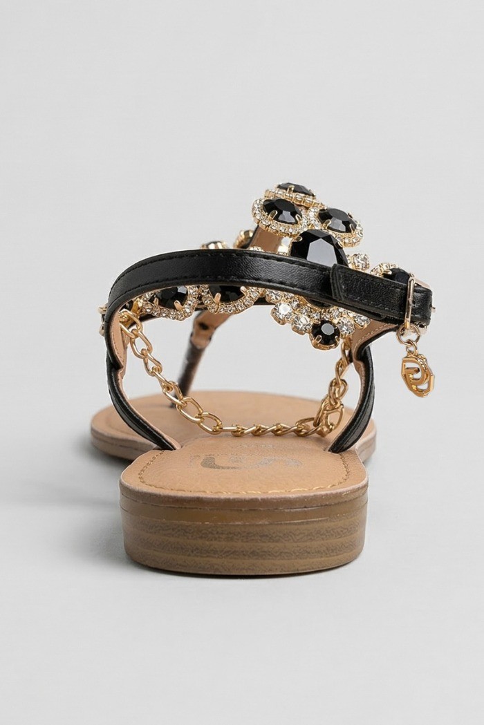 Gold & Gold sandalo infradito con gioielli GL782 [bd4e0e9b]