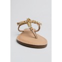 Gold & Gold sandalo infradito con gioielli GL782 [ea0ba541]