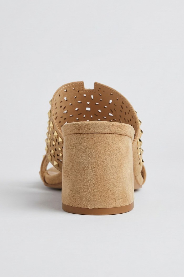 Gold & Gold ciabatta strass con tacco GU355 [a727daab]