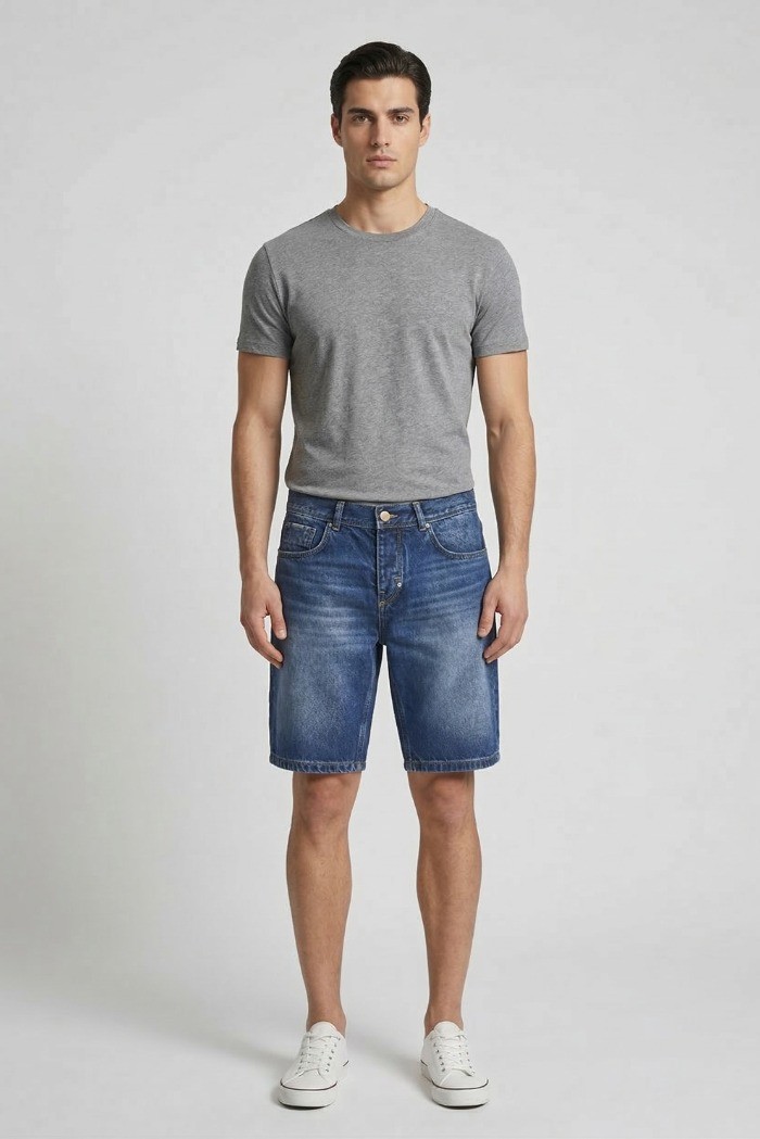 Antony Morato bermuda slim fit in denim Argon mmds00076-fa700169-w02256 [f196e064]