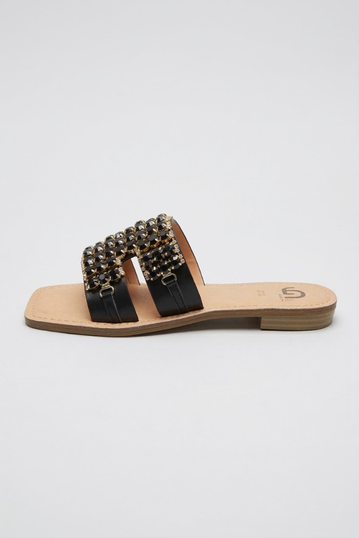 Gold & Gold ciabatta con strass GL783 [672150c0]