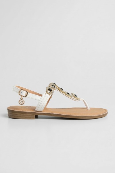 Gold & Gold sandalo infradito con dettaglio gioiello GL787 — 805219040078515_2