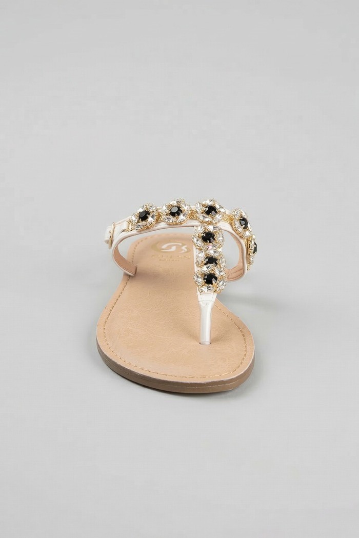 Gold & Gold sandalo infradito con dettaglio gioiello GL787 [83330153]