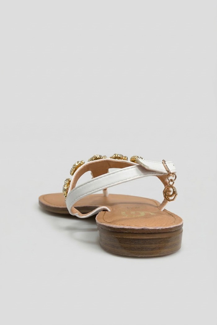 Gold & Gold sandalo infradito con dettaglio gioiello GL787 [8663464d]