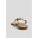Gold & Gold sandalo infradito con dettaglio gioiello GL787 [8663464d]