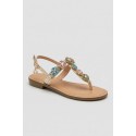 Gold & Gold sandalo infradito con dettaglio gioiello GL787 [941fd712]