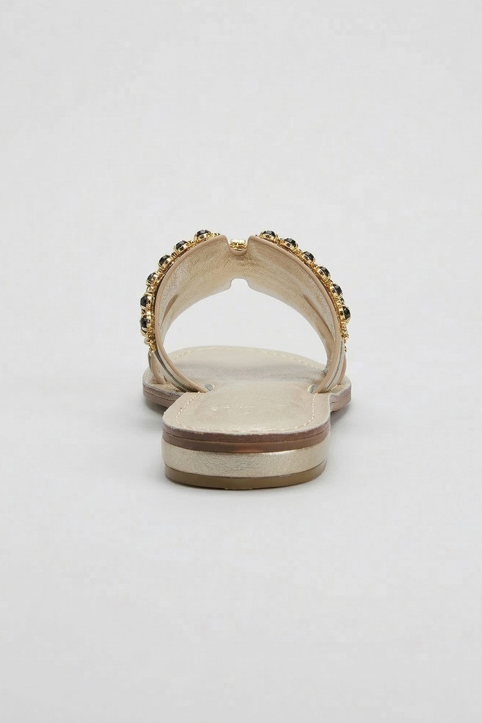 Gold & Gold ciabatta con dettaglio strass GL820 [2aa29969]
