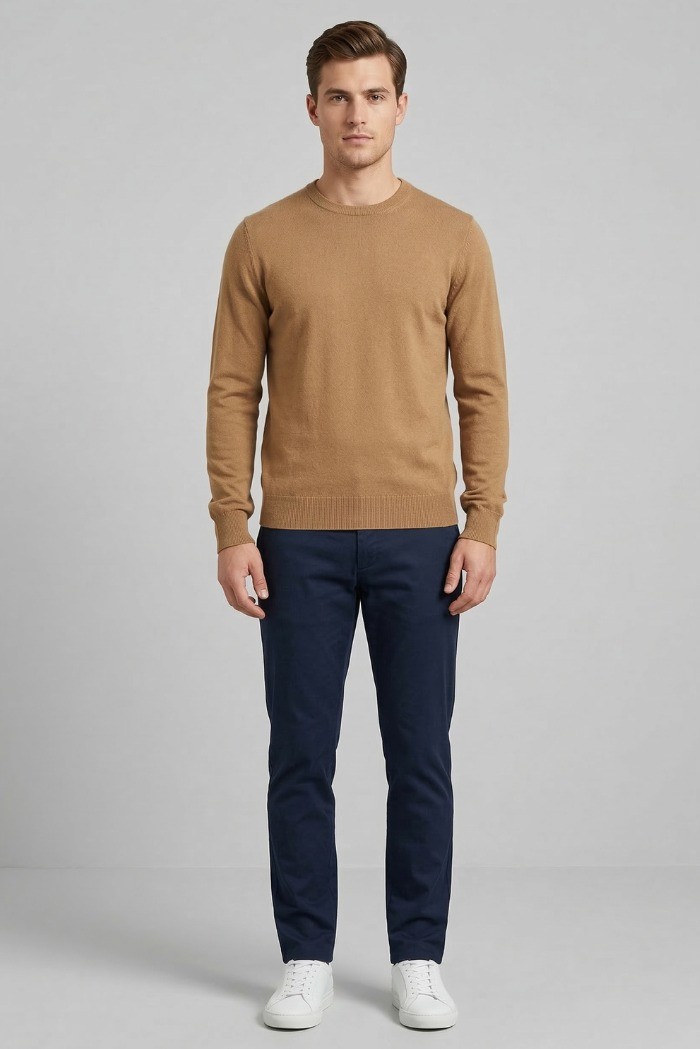 Urban Ring maglia girocollo in misto lino e cotone UR1100030 [4368625f]