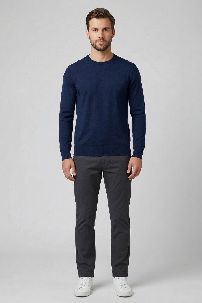 Urban Ring maglia girocollo in misto lino e cotone UR1100030 [fca07f50]