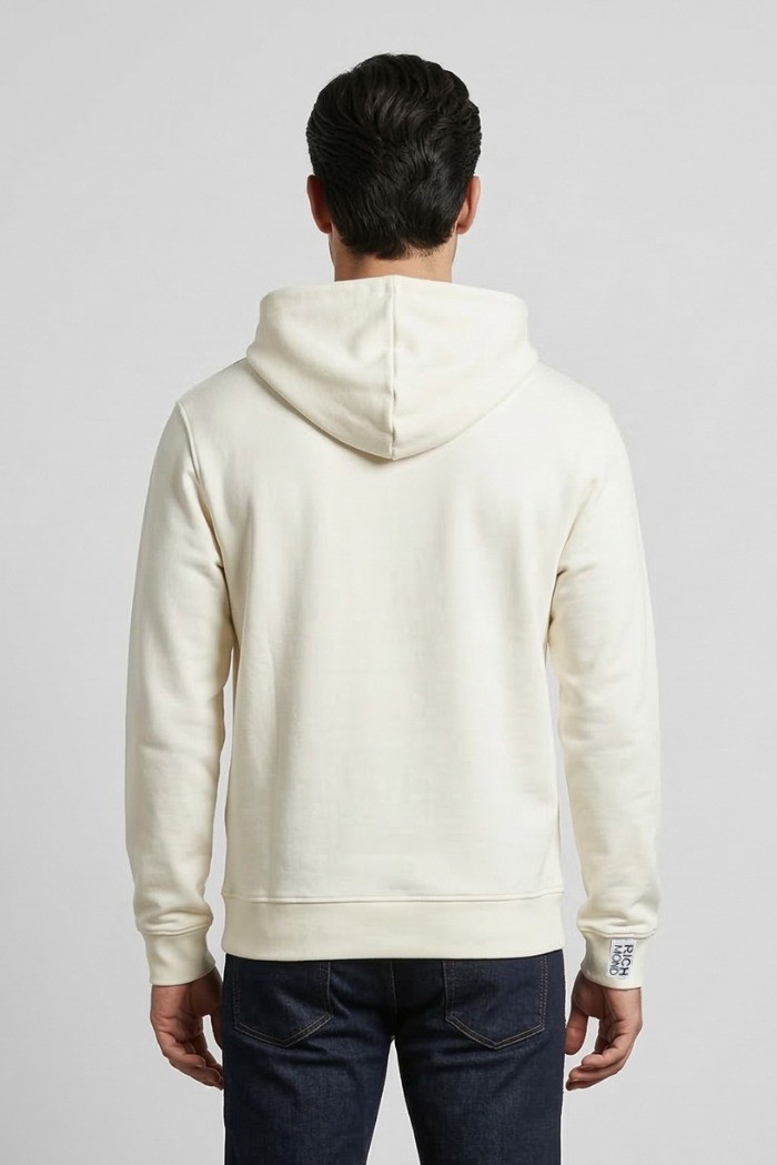 John Richmond felpa cappuccio in cotone Sentane ump26034fe [f21d8ffd]