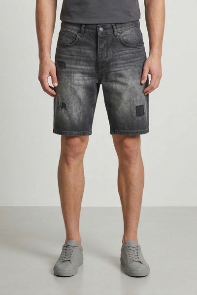 Antony Morato bermuda slim fit in black denim Argon mmds00076-fa700169-w02258 [e2829a3b]