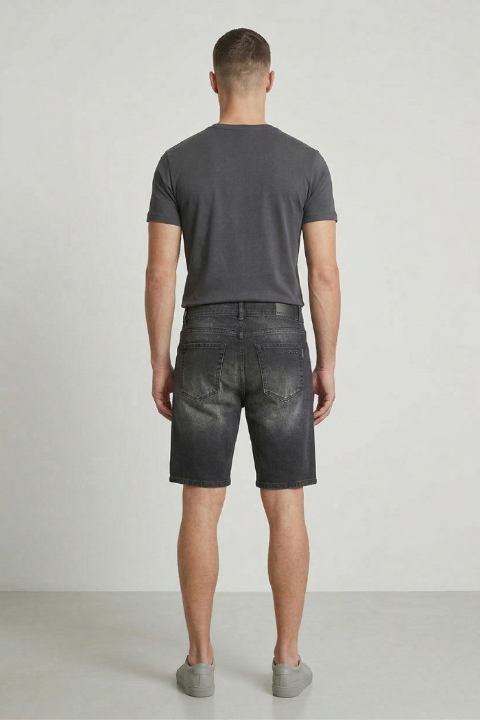 Antony Morato bermuda slim fit in black denim Argon mmds00076-fa700169-w02258 [3ba4d936]