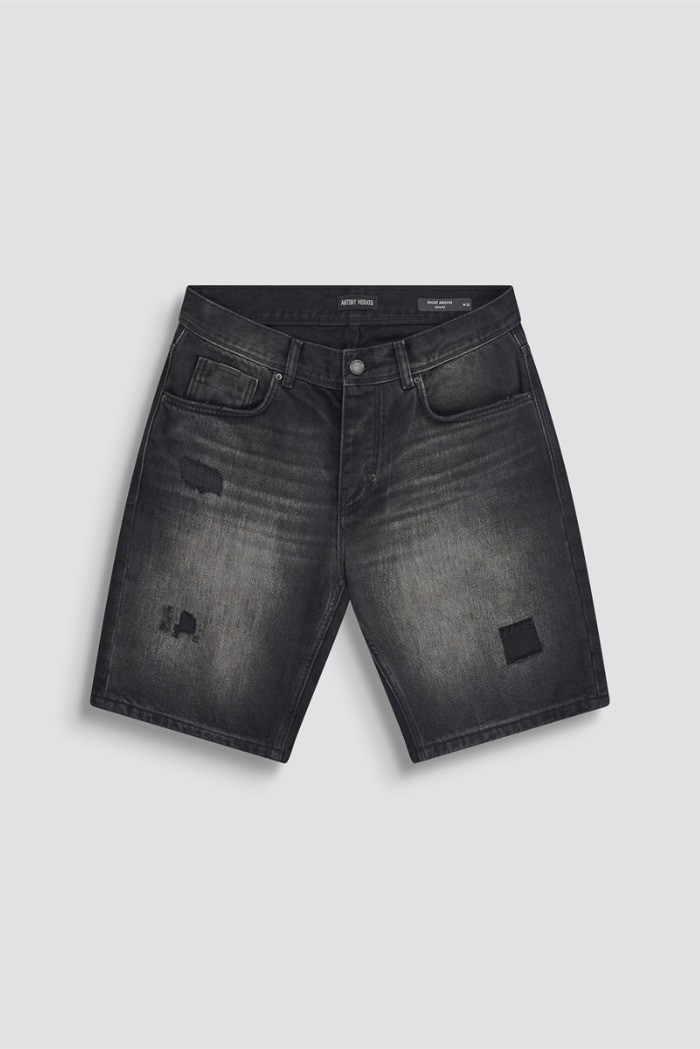 Antony Morato bermuda slim fit in black denim Argon mmds00076-fa700169-w02258 [89e95f2c]