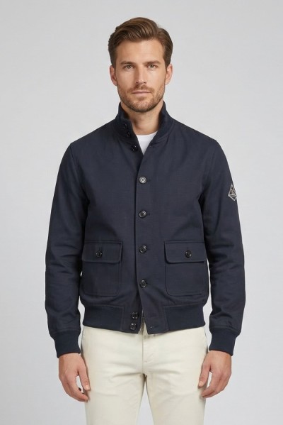 Roy Roger's giubbotto in gabardina di cotone New Polo rru90189cq92xxxx — 805219040078649_1