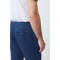 Roy Roger's pantalone chino in lino Portofino rru90301p4230569 [9ad08cf3]