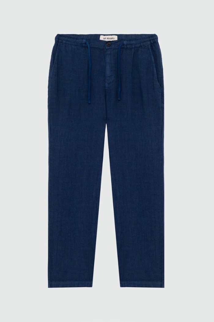 Roy Roger's pantalone chino in lino Portofino rru90301p4230569 [9f80cbed]